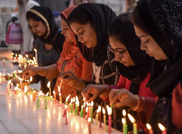 Many people celebrate the Festival of Lights by sending messages to their loved ones  