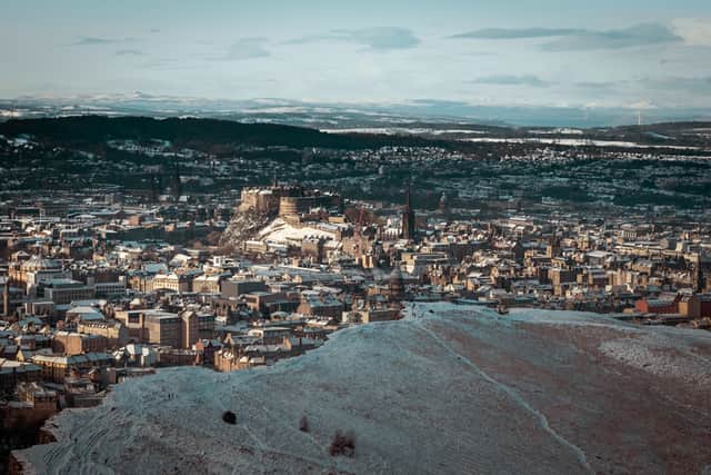 Edinburgh in snow, captured by Craig Sinclair