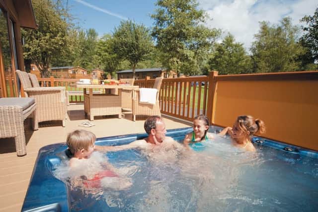 This resort and spa in Somerset features a wealth of cosy holiday homes and lodges, including outdoor hot tubs