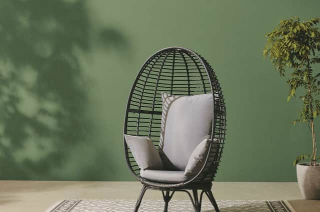 The Tesco Rattan Egg is a very similar design to the sold-out Aldi chair - and only £1 more