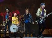 The Rolling Stones perform during their Ole tour at Morumbi  stadium in Sao Paulo, Brazil, on February 24, 2016. AFP PHOTO / NELSON ALMEIDA / AFP / NELSON ALMEIDA
