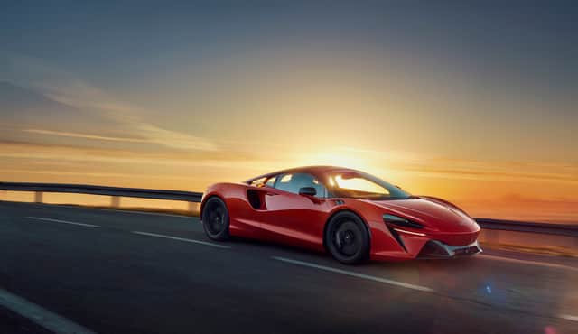Supercars including the McLaren Artura will be in show