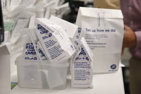 Prescription packages in Boots (Photo by ISABEL INFANTES/AFP via Getty Images)