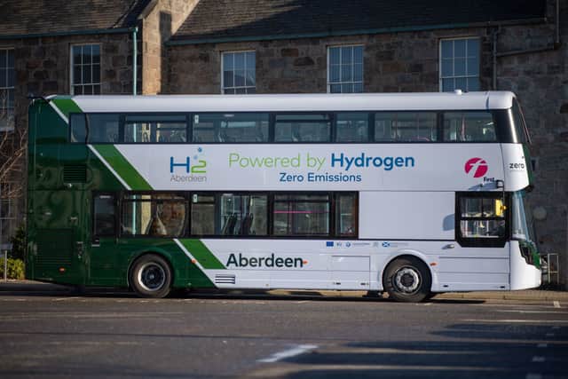 Hydogen buses are already being trialled in some UK cities. (Photo by Michal Wachucik/AFP via Getty Images)