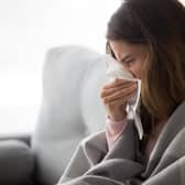 Scientists at the ZOE Symptom Study App have said their data shows sneezing and having a runny nose are common Covid symptoms (image: Shutterstock)
