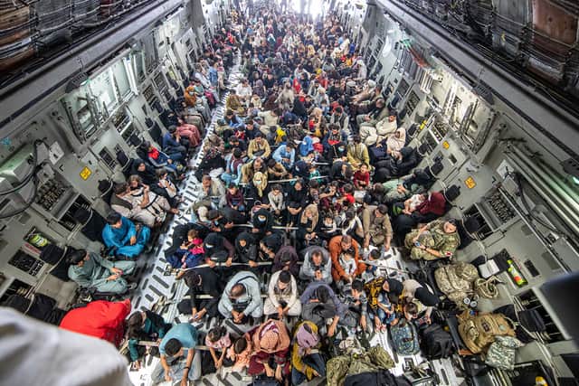 A full flight of 265 people were evacuated out of Kabul by the UK Armed Forces on August 21 (image: Ben Shread/MoD Crown Copyright via Getty Images)