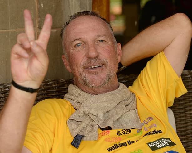 Ian Botham after completing a charity walk in South Africa in 2015 (Photo: Philip Brown via Getty Images)