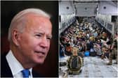 Joe Biden has said no military boots will be on the ground beyond August 31 as the Taliban claims no evacuations will then be allowed  (Bundeswehr/Getty)
