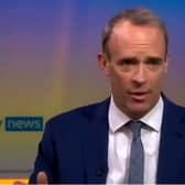 Dominic Raab told Sky News that ‘the sea was closed’ in Crete