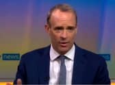 Dominic Raab told Sky News that ‘the sea was closed’ in Crete