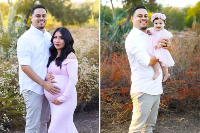 James and Adalyn’s photo recreation (Grisel Leyva X&V Photography / SWNS)
