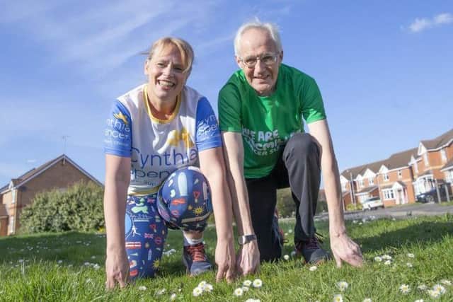 Trevor and palliative ​nurse Lisa Wheelan raced the London Marathon in 2019, raising £6,000 for MacMillan Cancer Support (image: Kirsty Edmonds)