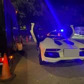 The flash supercar was seized by police (image: SWNS)