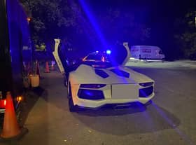 The flash supercar was seized by police (image: SWNS)