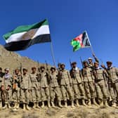 Afghan resistance movement and anti-Taliban uprising forces take part in a military training in Panjshir province on 2 September (Photo: AHMAD SAHEL ARMAN/AFP via Getty Images)