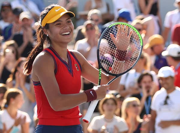 Emma Raducanu is set to rise up the WTA rankings after her performances at the US Open. (Pic: Getty)