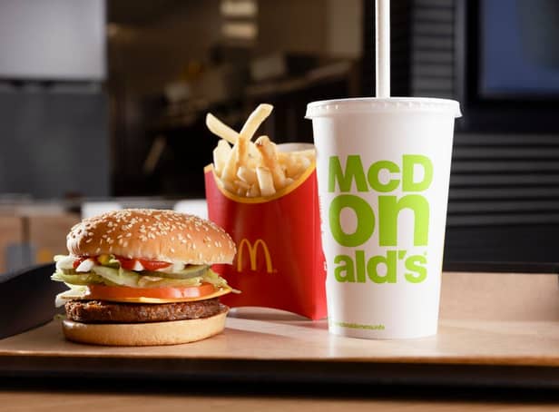 The McPlant burger has been developed in partnership with the vegan brand Beyond Meat (Photo: McDonald’s/PA)