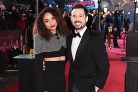  Tianna Chanel Flynn and Martin Compston (Eamonn M. McCormack/Getty Images for Universal Pictures)