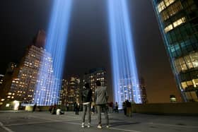 At sundown on September 11, the annual ‘Tribute in Light’ will once again illuminate the sky in commemoration of the anniversary of the attacks (Photo by Drew Angerer/Getty Images)