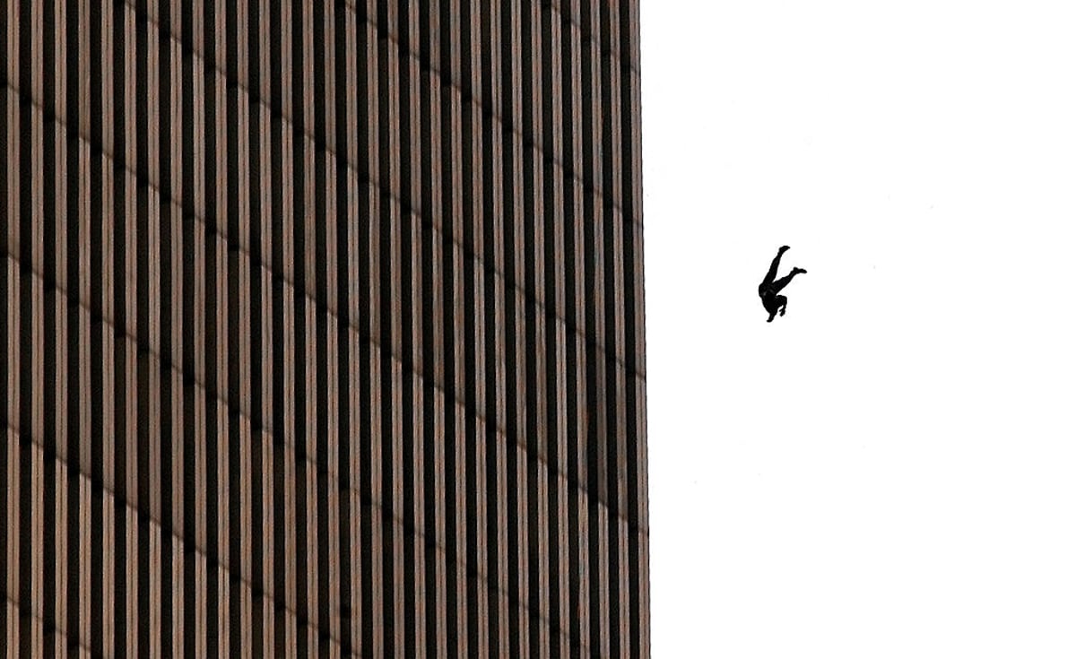Who was the person in the famous Falling Man 9/11 photo - and who took the  picture? | NationalWorld