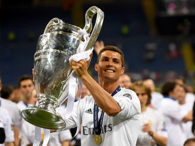 Ronaldo won the Champions League four times with Real Madrid 