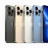 iPhone 13 Pro and iPhone 13 Pro Max are available in four finishes including Graphite, Gold, Silver, and Sierra Blue. (Picture: Apple)