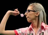 England’s Fallon Sherrock mad it to the final of the 2021 Nordic Darts Masters but lost to Dutch superstar Michael Van Gerwyn 