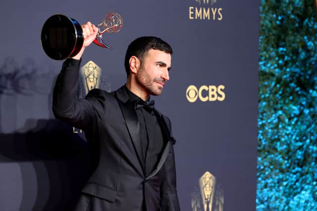 Brett Goldstein joked about his use of swear words as he accepted his Emmy, before breaking out into a string of bleeped words  