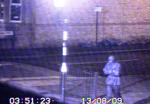 The police identified the assailant and caught him on CCTV approaching his car