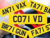 The ‘71’ number plates banned by the DVLA for being too rude
