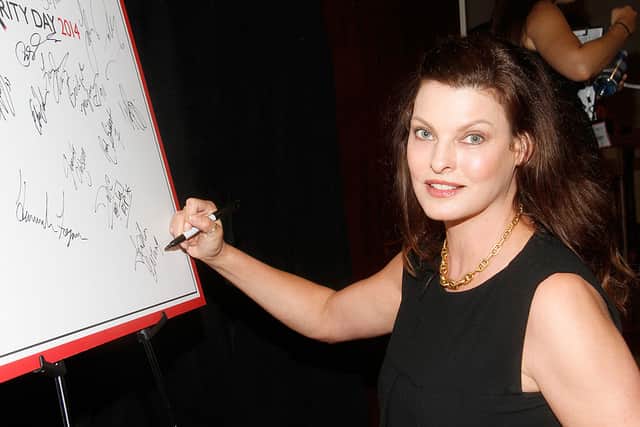 Linda Evangelista at an Annual Charity Day Hosted By Cantor Fitzgerald And BGC at BGC Partners, INC on September 11, 2014 in New York City. (Photo by Janette Pellegrini/Getty Images for Cantor Fitzgerald)