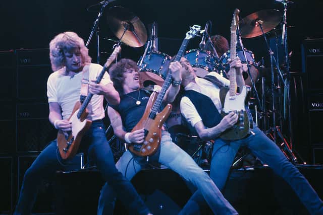  Francis Rossi, Alan Lancaster and Rick Parfitt perform on stage (Photo: Getty Images)