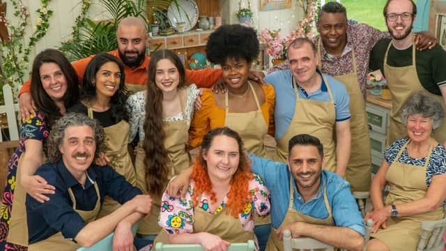 Twelve bakers began their GBBO journey last week, but it wasn’t to be for Tom (Top Right) 