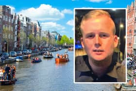 Neil Stewart’s body was recovered two weeks after he fell into the canal in Amsterdam (Photos: PA / Shutterstock)