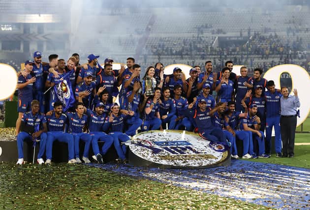 2019 IPL winners, The Mumbai Indians. 10 England players are currently competing in this year’s tournament.