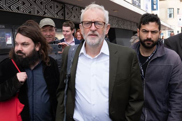 Former Labour leader Jeremy Corbyn attends the Labour Party conference in Brighton on Tuesday (image: PA)