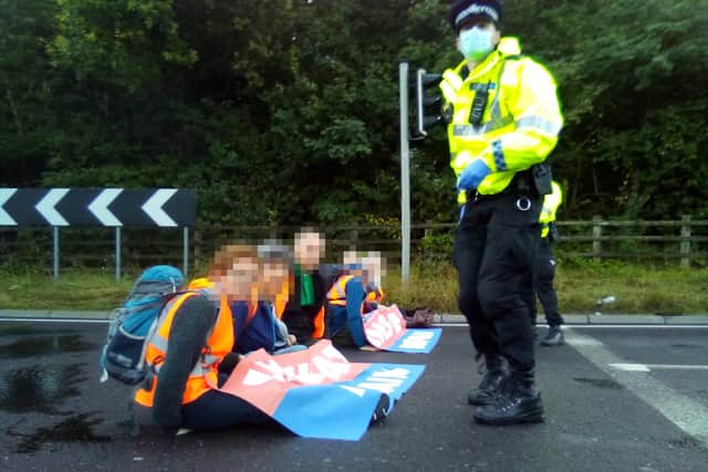 The environmental activists have indicated they will continue blocking the M25 despite facing up to two years in prison (image: PA/Insulate Britain)