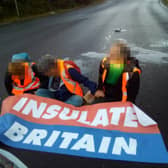 Insulate Britain campaigners blocked a roundabout at Junction 3 of the M25 (image: PA/Insulate Britain)