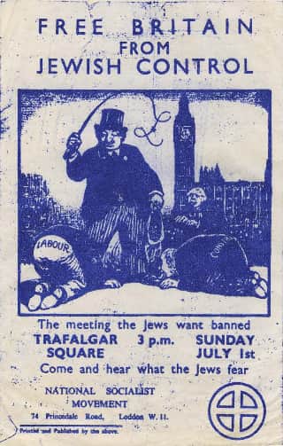 A flyer for a fascist NSM rally in Hackney in 1962 (Picture: Hackney History)