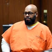 Marion “Suge” Knight appears for a hearing at the Clara Shortridge Foltz Criminal Justice Center (Photo by Kevork Djansezian/Getty Images)
