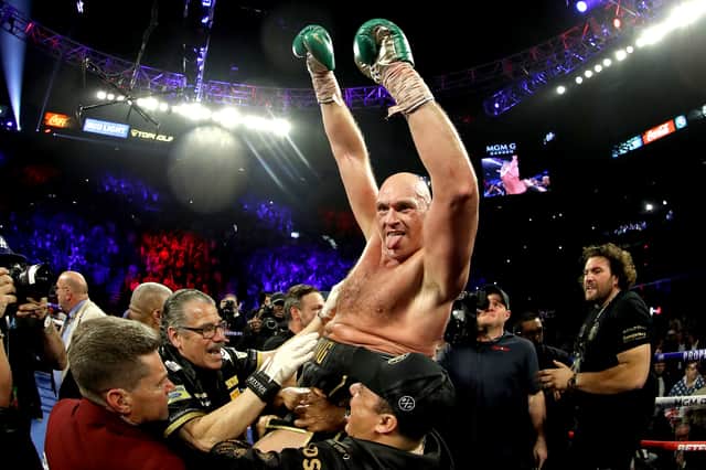 After the first fight ended in a draw, Fury came back to win the second in a seventh round TKO