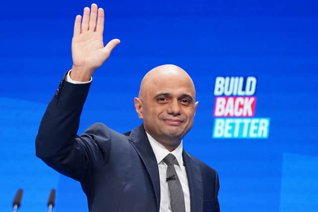 Health Secretary Sajid Javid during the Conservative Party Conference in Manchester.