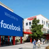 Facebook's corporate headquarters campus in Menlo Park, California (Photo by JOSH EDELSON/AFP via Getty Images)