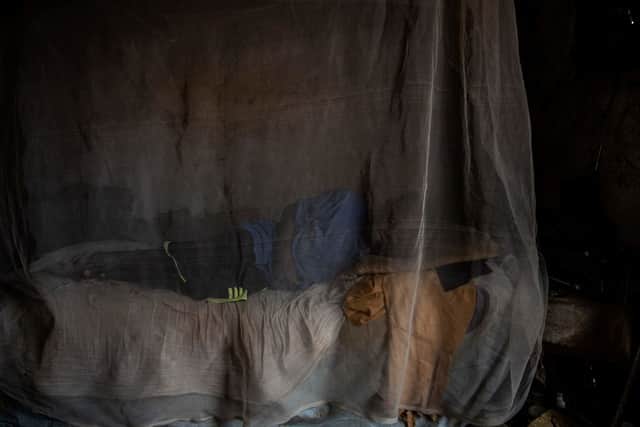 Thousands of children in Africa have been given mosquito nets to sleep behind, in a bid to prevent mosquito bites (Picture: Getty Images)