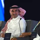 Saudi managing director of the Public Investment Fund Yasir Al-Rumayyan (L) smiles towards Managing Director of International Monetary Fund Christine Lagarde during the Future Investment Initiative (FII) conference in Riyadh, on October 24, 2017.