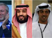 Roman Abramovich, Mohammed bin Salman and Sheikh Mansour. (Pic: Getty)