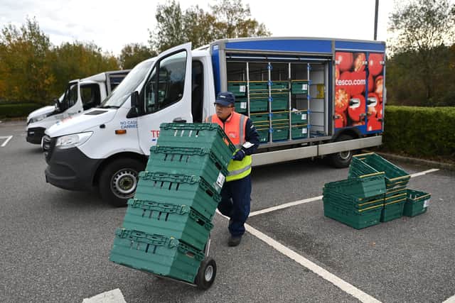 Tesco’s delivery and collection dates will run up to and include Christmas Eve (image: AFP/Getty Images)