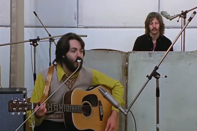 Paul McCartney and Ringo Starr in the studio (Photo: The Beatles: Get Back / Disney+)