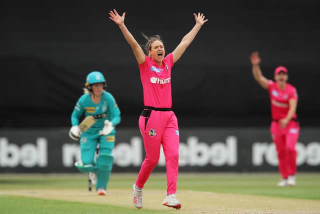 Ellyse Perry, Captain of the Sydney Sixers. They are the most successful WBBL team 