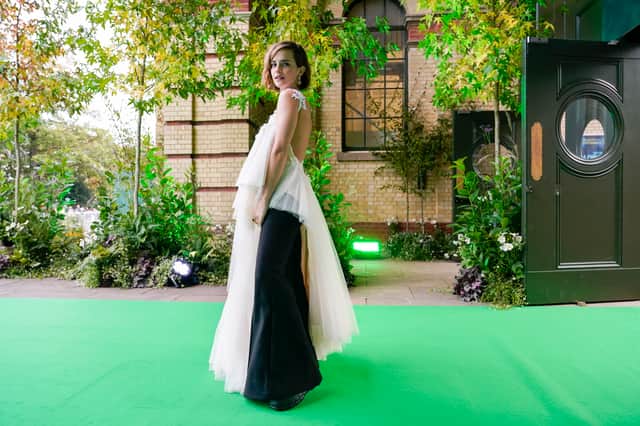 Emma Watson attends the Earthshot Prize 2021 at Alexandra Palace (Photo by Alberto Pezzali - WPA Pool / Getty Images)